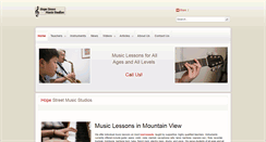 Desktop Screenshot of hopestreetmusicstudios.com